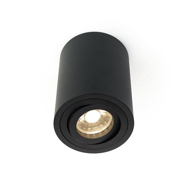 LED Plafondlamp GU10 Armatuur Opbouwspot Rond Zwart