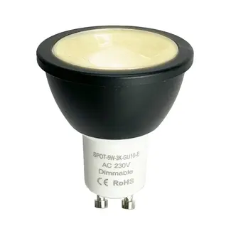 PURPL GU10 LED Spot | 5W 2700K Warm Wit | Dimbaar | Zwart