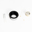 PURPL Inbouw Armatuur - GU10 - MR11 - Ø55mm x 28mm - IP20 - Incl. GU10 fitting - Zwart Aluminium