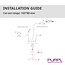 PURPL Dubbele Inbouwspot GU10 Armatuur - Lage Inbouwhoogte - GU10 Fitting - 175x92x25 mm - Kantelbaar - Aluminium - IP44 - Zwart