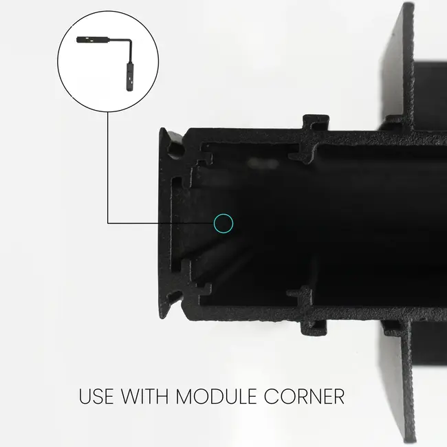 PURPL Flexibele connector - 48V Magnetische railverlichting