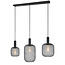 PURPL Industriële Tube Design Hanglamp - 3-Lichts - Metalen gaas - E27 fittings - Rechthoekige Plafondplaat
