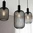 PURPL Industriële Tube Design Hanglamp - 3-Lichts - Metalen gaas - E27 fittings - Rechthoekige Plafondplaat