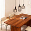 PURPL Industriële Tube Design Hanglamp - 3-Lichts - Metalen gaas - E27 fittings - Rechthoekige Plafondplaat
