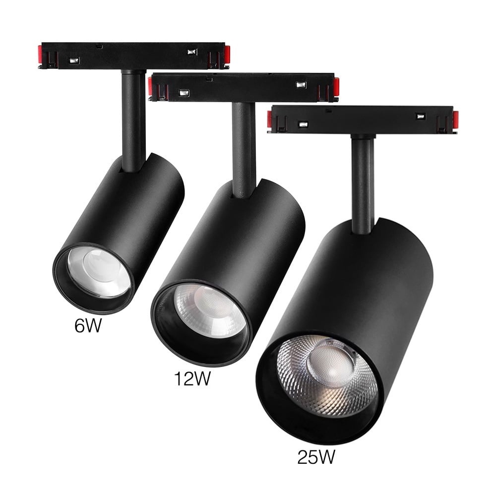 MiBoxer/Mi-Light 48V Magnetische Railspot - Ø63x130mm - RGB+CCT (2700-6500K) - Zigbee 3.0 + 2.4GHz - 12W - 1000 lm - Dimbaar - Zwart, foto 5 van 6