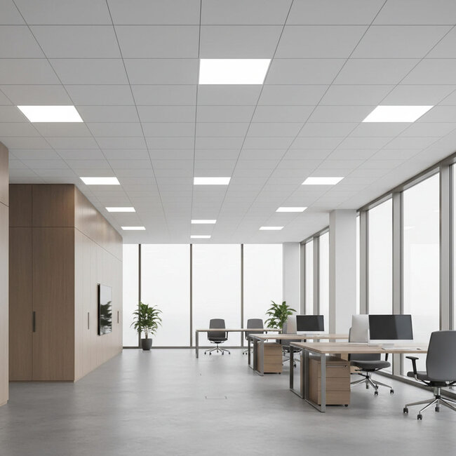 PURPL LED Paneel - 30x30 - 4000K Helder Wit - 18W - 1800  lm - 100 lm/W - UGR<22 - Flikkervrij  - Edge-lit