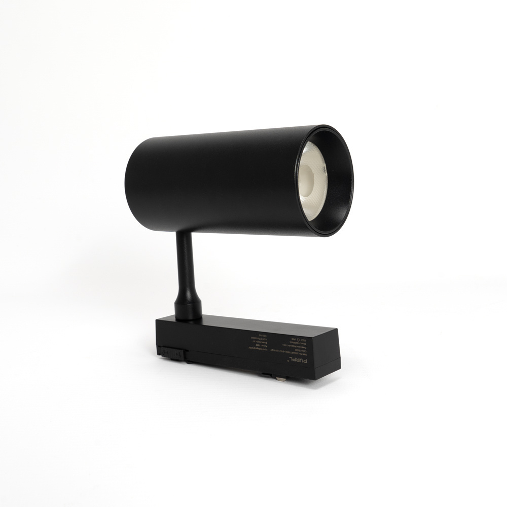 PURPL Smart Magnetische Railspot - 18W - Ø55x114 mm - CCT (2700K-6000K) - Zigbee 3.0 - Dimbaar - 1100 lm - CRI>90 - Zwart - Geschikt voor Superslim 48V Railverlichting, foto 4 van 5
