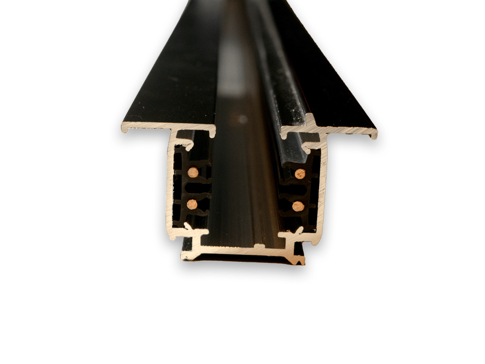 Powergear 3-Fase Rail 1,5 Meter - Inbouw - Zwart, foto 5 van 5