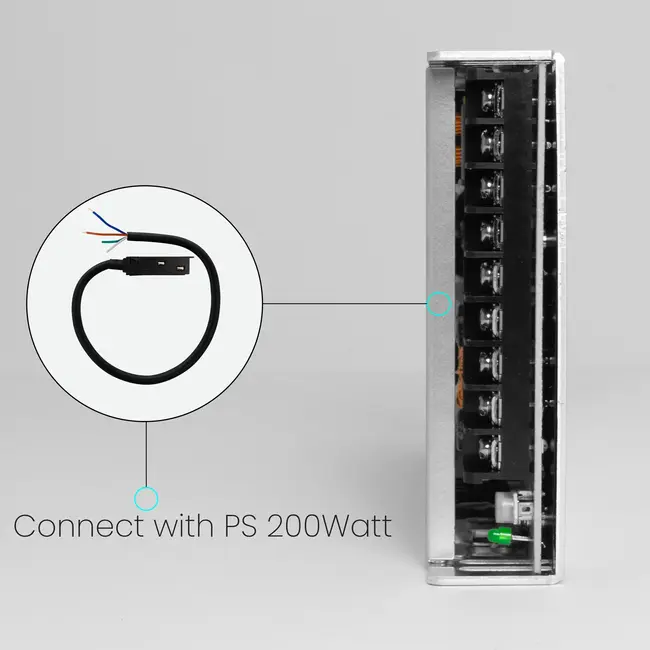 MiBoxer/Mi-Light 48V Voedingsconnector - Voor Magnetische Track Rails