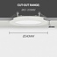 PURPL LED downlight -  PIR Sensor - 10W/13W/16W - ø240mm - 3CT (3000K/ 4000K/ 5700K) - Inbouw - Interne driver - Rond - Wit