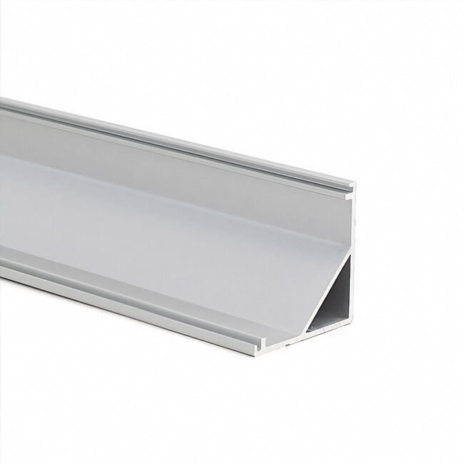 PURPL LED Strip Profiel Hoek - 1,5 m - 30×30 mm - Aluminium - Opaal afdekkap - IP20 - Incl. montagemateriaal