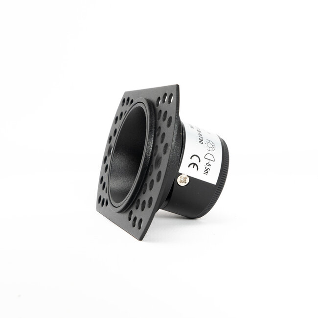 PURPL Inbouw Armatuur - GU10 - MR11 - Trimless - Ø90mm x 41,5mm - IP20 - Incl. GU10 fitting - Zwart Aluminium