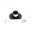 PURPL Inbouw Armatuur - GU10 - MR11 - Trimless - Ø90mm x 41,5mm - IP20 - Incl. GU10 fitting - Zwart Aluminium