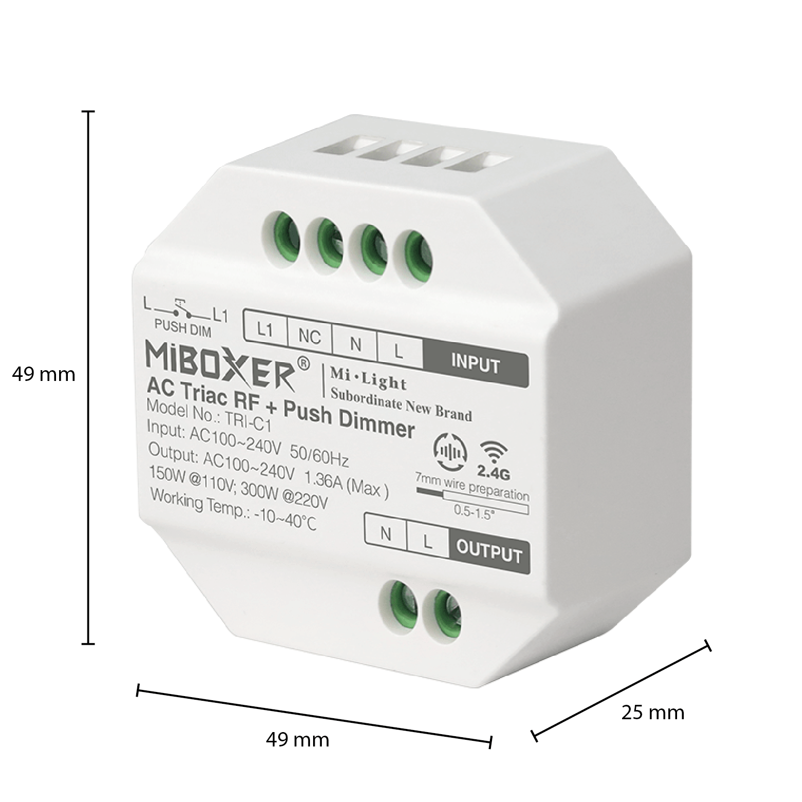 MiBoxer/Mi-Light Triac dimmer module, foto 5 van 5