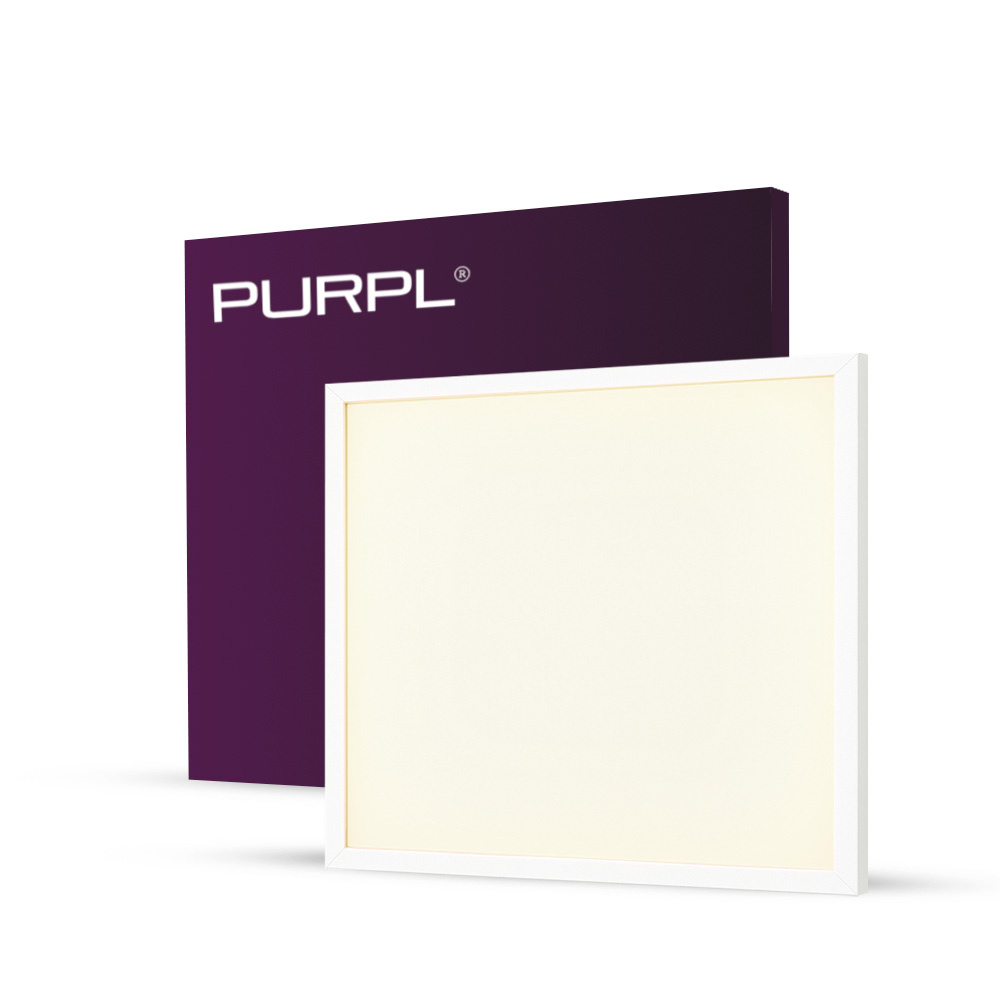 PURPL LED Paneel - 60x60 - 4000K Helder wit - 30W - 4200 lm - 140 lm/W - UGR<22 - IP50 - Flikkervrij - Back-lit