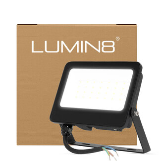 Lumin8 LED Breedstraler DOB - 30W - 3150 lm - 4000K - IP65 - IK06 - Zwart