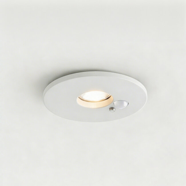PURPL LED Inbouwspot - 4W/6W - PIR Sensor - 4CCT (2700K/3000K/4000K/6500K) - Ø87mm - IP20 - Rond - Wit