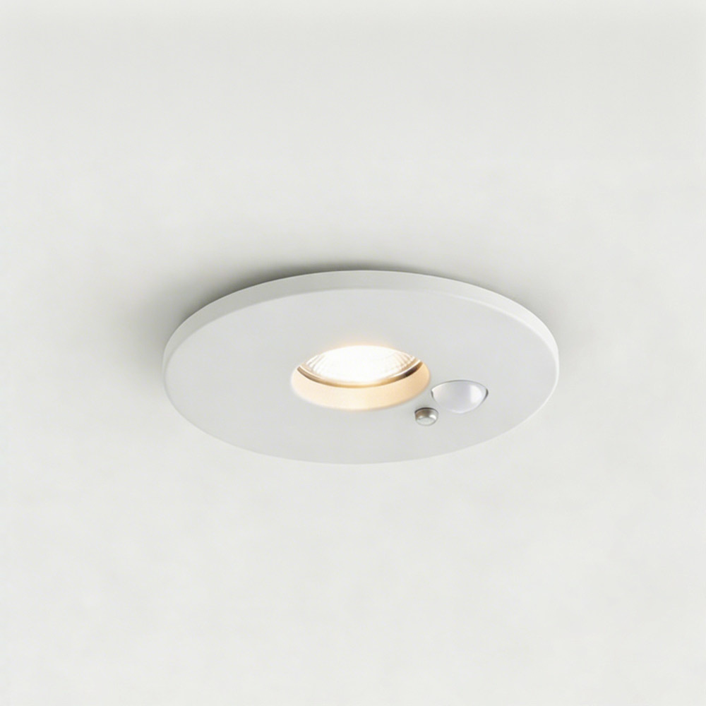 PURPL LED Inbouwspot - 4W/6W - PIR Sensor - 4CCT (2700K/3000K/4000K/6500K) - Ø87mm - IP20 - Rond - Wit, foto 2 van 6