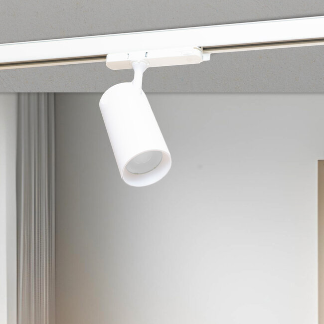 PURPL LED Railspot - 20W - 3CCT (3000K/4000K/6000K) - Ø60x130mm - 3-fase - Wit