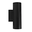 PURPL LED GU10 Dubbele Wandlamp 'Houston' Up & Down Zwart IP20