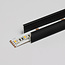 PURPL LED Strip Profiel Opbouw - 1,5 m - 17,5x15 mm - Zwart Aluminium - Opaal afdekkap - IP20 - Incl. montagemateriaal