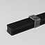 PURPL LED Strip Profiel Opbouw - 1,5 m - 17,5x15 mm - Zwart Aluminium - Opaal afdekkap - IP20 - Incl. montagemateriaal