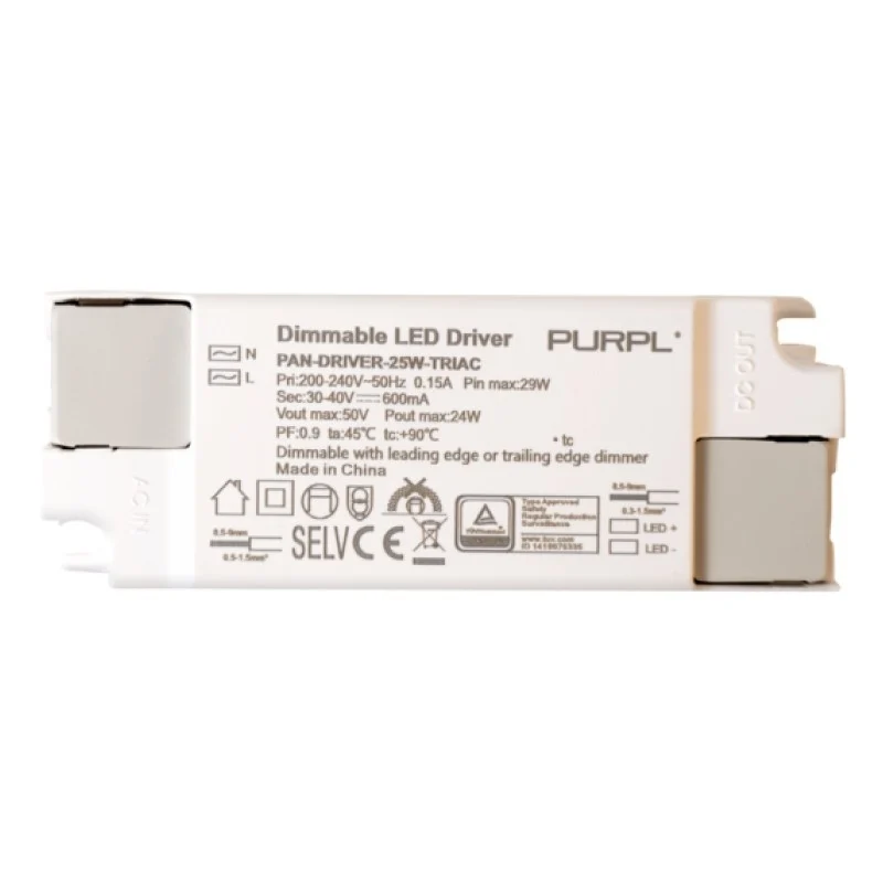 PURPL LED Driver Triac Dimbaar | 25W 600mA, foto 2 van 3