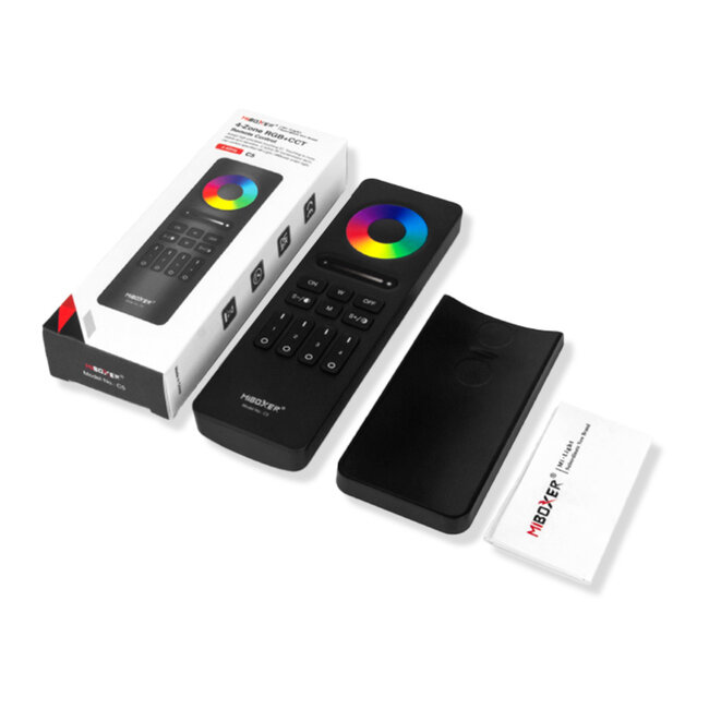 MiBoxer/Mi-Light MiBoxer Afstandsbediening - C5 - RGB + CCT (2700K-6500K)  - 4 zones - RF 2,4Ghz