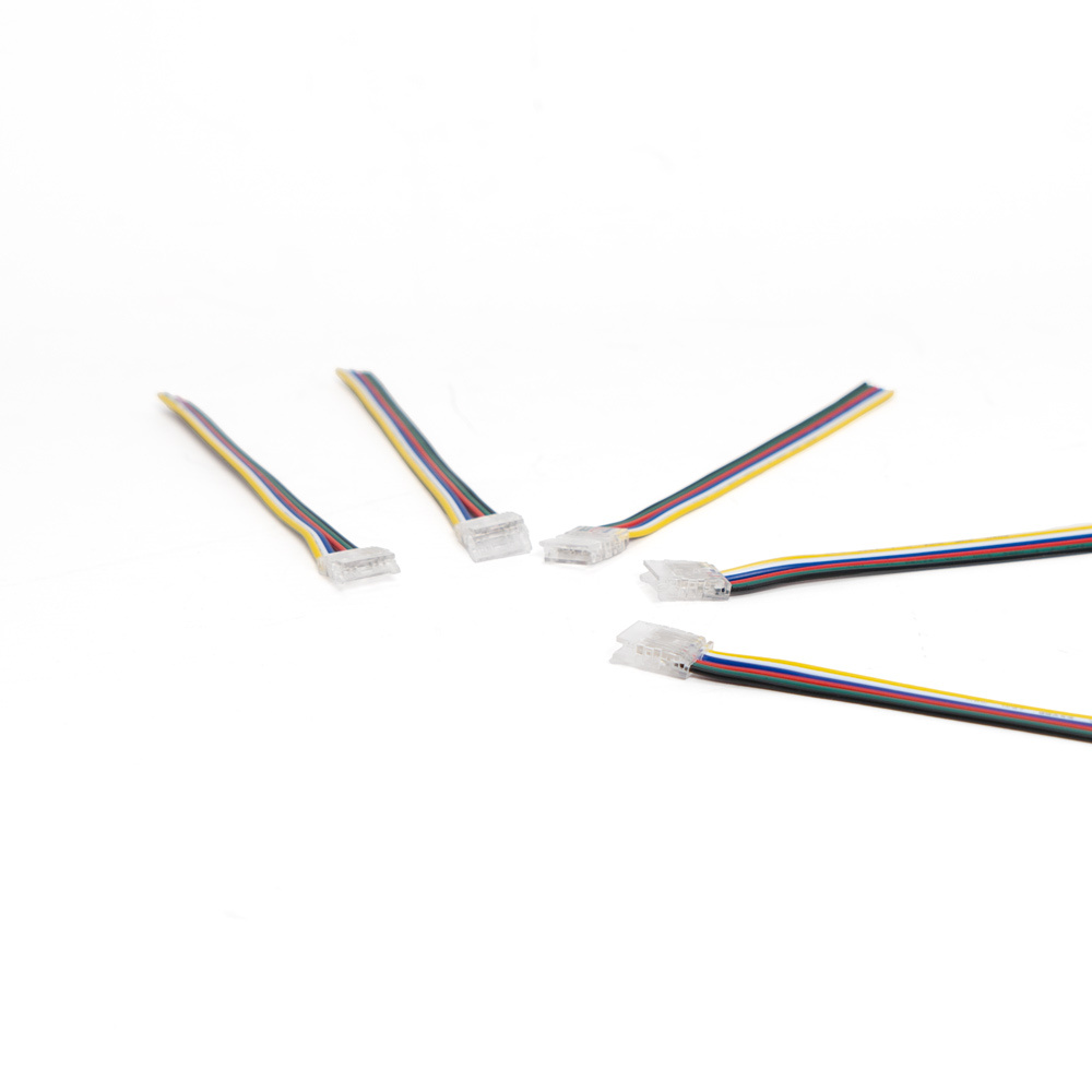PURPL Cable Click Connectors (5 stuks) - Strip to Wire (15 cm draad) - IP20 - Voor COB LED Strips RGB+CCT, foto 3 van 3