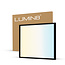 Lumin8 LED Paneel - 62x62 - CCT (2700K-6500K) - Dimbaar - 36W - 3600-3900 lm - 100 lm/W - UGR<22 - IP40 - Flikkervrij - Back-lit - Zwart