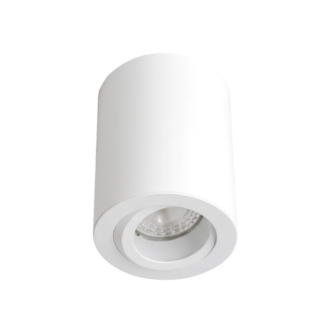 PURPL LED opbouwspot - Ø71 mm - GU10 fitting - IP54 - Kantelbaar - Rond - Wit