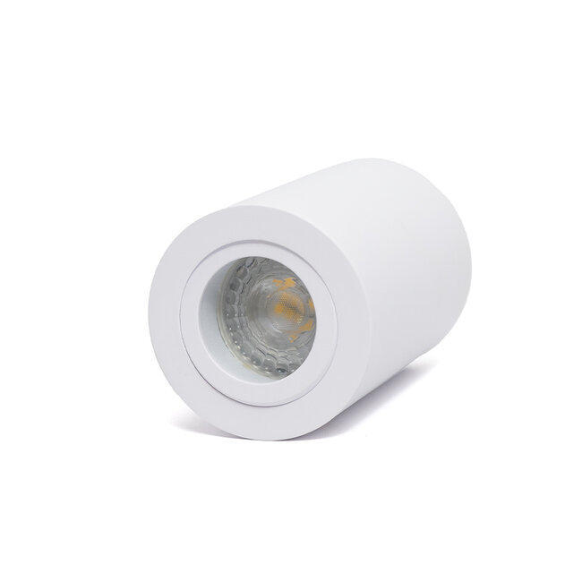 PURPL LED opbouwspot - Ø71 mm - GU10 fitting - IP54 - Kantelbaar - Rond - Wit