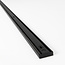 PURPL Ultradun Magnetische Track Rail - 1,5m - Zwart - Geschikt voor Superslim 48V Railverlichting