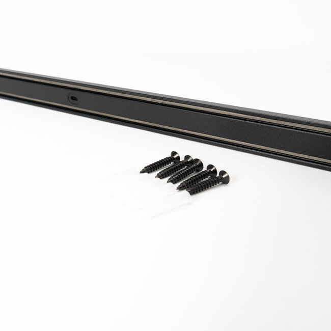 PURPL Ultradun Magnetische Track Rail - 1,5m - Zwart - Geschikt voor Superslim 48V Railverlichting
