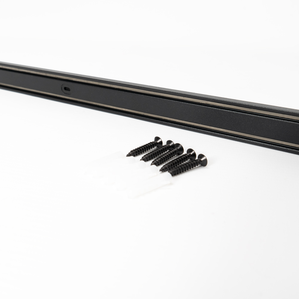 PURPL Ultradun Magnetische Track Rail - 1,5m - Zwart - Geschikt voor Superslim 48V Railverlichting, foto 3 van 4