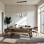 PURPL Tube Design Hanglamp - 3 Lichts - Spiegel smoke glazen - E27 Fittings - Rechthoekige Plafondplaat