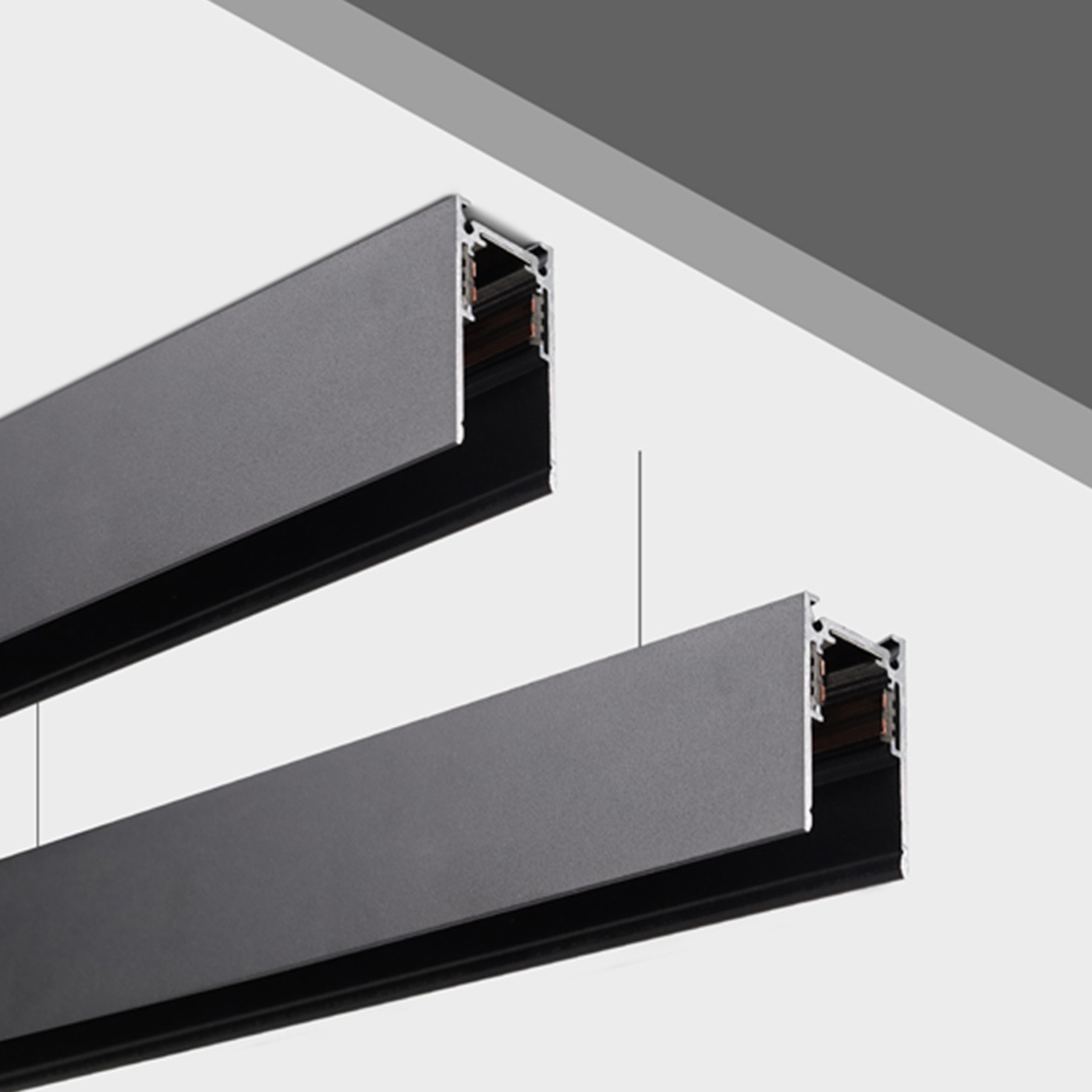 MiBoxer/Mi-Light 48V Magnetische Track Rail - 1,5m - Opbouw, foto 4 van 6