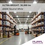 PURPL LED High Bay - 200W - 30.000 lm - 150 lm/W - 4000K Helder Wit - 110° - IP65 - IK10 - Dimbaar - G7 - Flikkervrij
