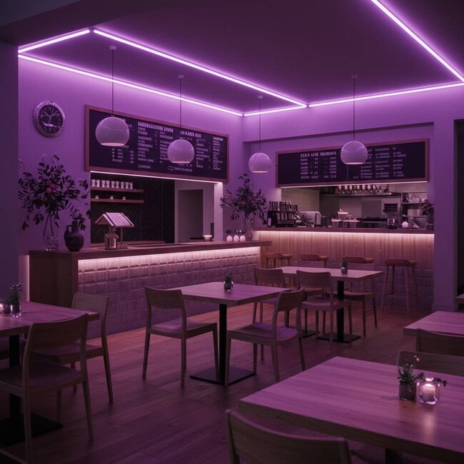 PURPL COB Led Strip - 5m - 840 LEDs p/m - 24V - RGB+CCT (2700K-6500K) - IP20