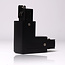 Powergear 3-fase Rail  L  connector | Zwart | PRO-M438