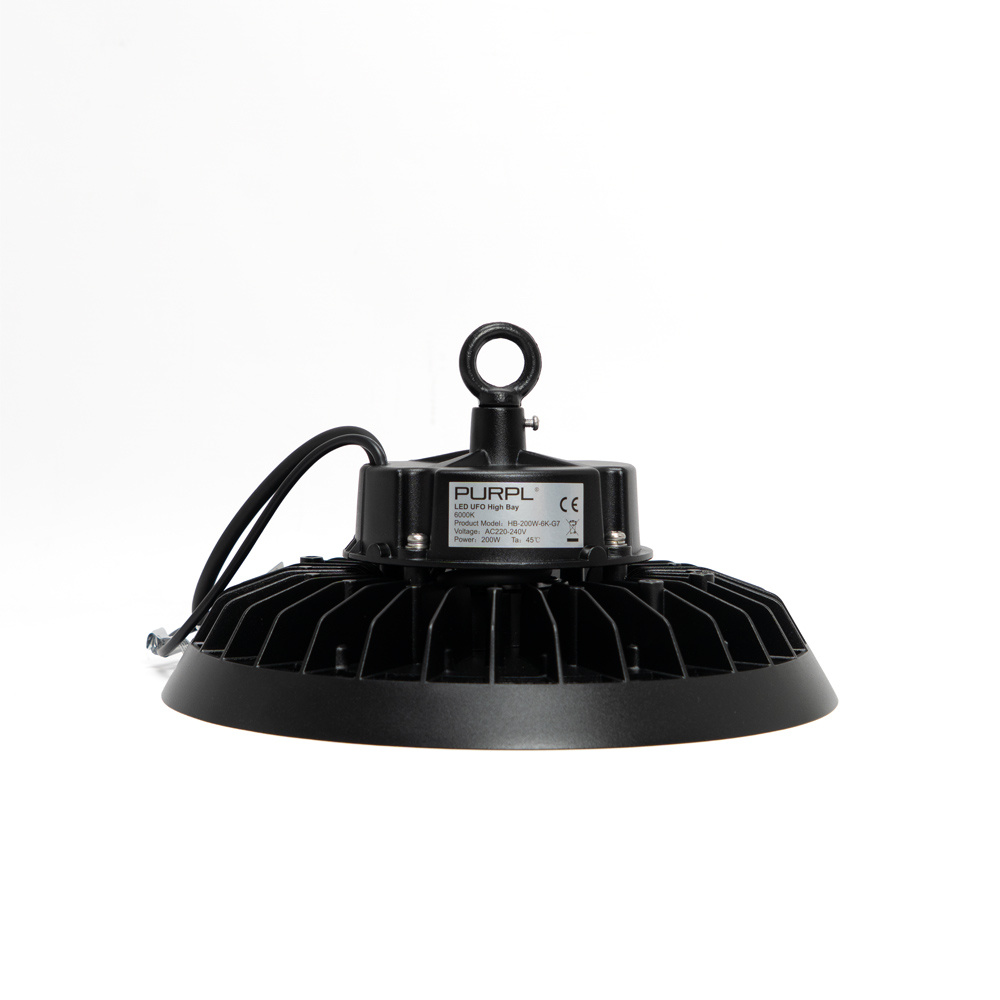 PURPL LED High Bay - 200W - 30.000 lm - 150 lm/W - 6000K Koud Wit - 110° - IP65 - IK10 - Dimbaar - G7 - Flikkervrij, foto 3 van 6