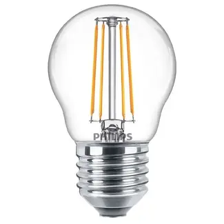 Philips LED  Filament Lamp - E27 - 4.3W - 2700K Extra Warm Wit - P45