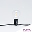 PURPL Lichtsnoer / Lichtslinger - 24V - 5,5 m + 3 m - Kogel G40 - 2700K - 10 lampen - IP44 - met Afstandbediening