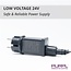 PURPL Lichtsnoer / Lichtslinger - 24V - 5,5 m + 3 m - Kogel G40 - 2700K - 10 lampen - IP44 - met Afstandbediening