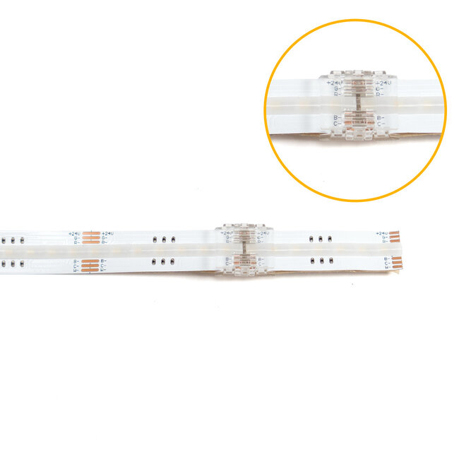 Click Connectors (5 stuks) - Strip to Strip - IP20 - Voor COB LED Strips RGB+CCT