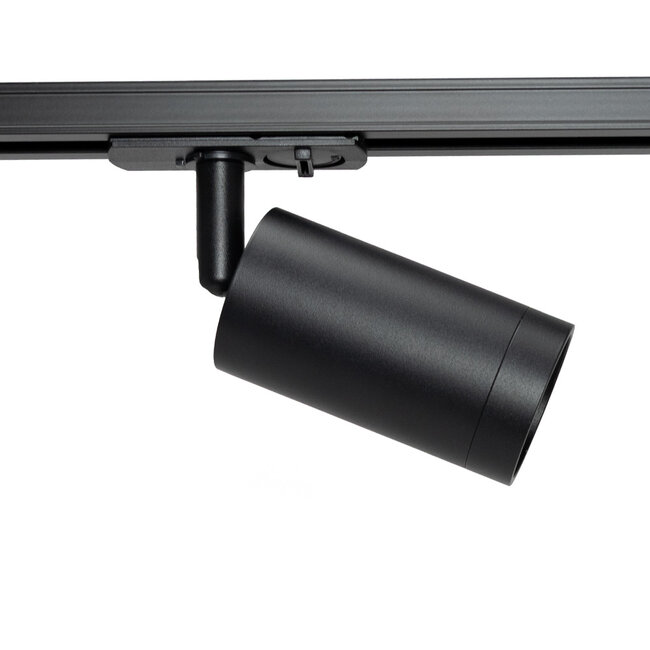LED railspot - GU10 armatuur - Ø54x100mm - 1-fase - Zwart