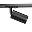 LED railspot - GU10 armatuur - Ø54x100mm - 1-fase - Zwart