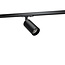 PURPL LED railspot - GU10 armatuur - Ø54x100mm - 1-fase - Zwart