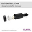 PURPL LED railspot - GU10 armatuur - Ø54x100mm - 1-fase - Zwart