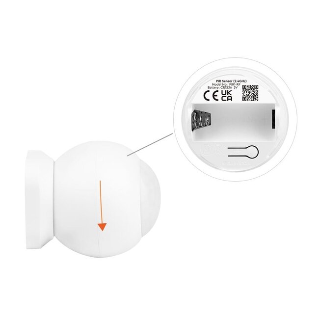 MiBoxer/Mi-Light MiBoxer Bewegingssensor 2,4 GHz | IP54 | 120° Detectiehoek